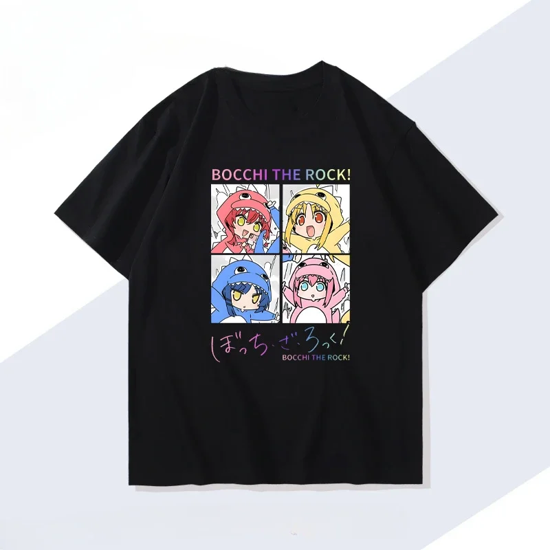 Men Oversized Printed Tshirts Bocchi Club Music Band Anime Bocchi The Rock Tops Creative Crew Neck T