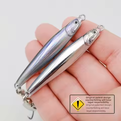 40g 60g Real Fish Biomimetic Design Anchovy Metal Jigs Spanish Mackerel Katsuo Lure Hairtail Fishing