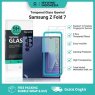 Ibywind Tempered Glass for Samsung Galaxy Z Fold 7 5G with Clear HD Tempered Glass Installation Tool