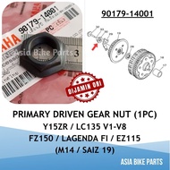 Yamaha Original LC135 V1-V8 / Y15ZR / Lagenda FI / EZ115 Primary Driven Gear Nut Mangkuk Clutch Saiz