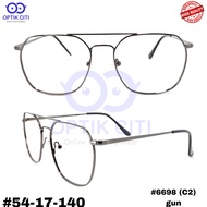 Frame Kacamata Pria Wanita Bulat Aviator 6698 Ringan Grade Premium