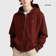 Kattoen Plain Hoodie Jumper Jacket - Rose Wood 290 Gsm