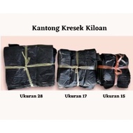 Cheapest Black Los Kiloan Plastic Bags, 1 kilo Thick