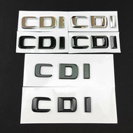 3D ABS Logo CDI Emblem Letters Sticker Car Rear Trunk Badge For Mercedes C200 C220 W204 W205 E220 E2