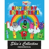 Number Blocks Banner Backdrop set