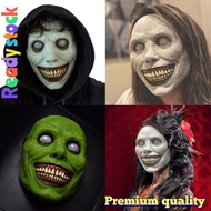 topeng hantu holloween prank scary mask face rumah hantu Horror Smiling Face Cosplay Evil Ghost Skul