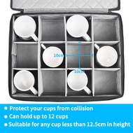 Mug and Cup Storage Box Coffee Mug Organizer Tea Cup Storage Container Glass Mug Storage Chest Case