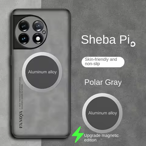 For OnePlus 11 10 9 8 7 Pro Case Soft PU Skin Magnetic Protective Back Cover For OnePlus 11R 10T 10R