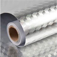 Aluminum Foil Kitchen Wallpaper Anti-Oil, Anti-Heat, Waterproof - Oil Proof Waterproof Aluminum Foil