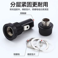 Glass Tube FUSE Holder FUSE FUSE Tube 6 x 30mm Black Knob 6 * 30MM FUSE Base 250V