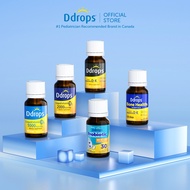 [18+ Years] Ddrops Adult Vitamin Drops | Immunity, Bone & Gut Support | D3 K2 Probiotics