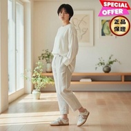 Hogan 女款Cool 絨面革網眼拼接運動鞋 白色.粉色/底高2.5公分 IT36/36.5/37/37.5/38/38.5/39