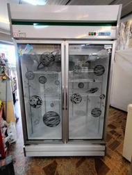 楊梅#二手家電推薦老朋友-二手二門玻璃冷藏冰箱 玻璃冰箱 小吃店冰箱 小菜冰箱 飲料展示冰箱 桃園#二手冰箱推薦