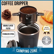 COFFEE FILTER Stainless Steel Reusable Portable Coffee Filter Cup Double Layer Filter Coffee Dripper Coffee Maker