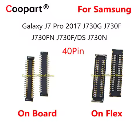 2Pcs LCD Display Screen FPC Connector Port Plug for Samsung Galaxy J7 pro 2017 J730G J730F J730FN J7
