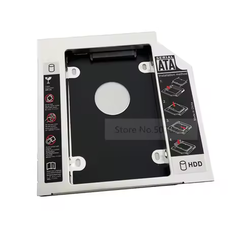 12.7mm 2nd HDD SSD Hard Drive Optical bay Caddy Frame Adapter for Lenovo IdeaPad G400 G405 G500 G505