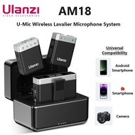 Ulanzi U-Mic AM18 Wireless Lavalier Microphone System for Video Shooting
