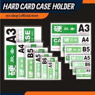 Transparent Hard Card Holder Card Case ID Makapal Id Holder Document/Photo Plastic Card Holder