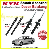 HONDA CIVIC SH3, SH4 (EJ) 97-91 KYB / KAYABA ORIGINAL SHOCK ABSORBER SET