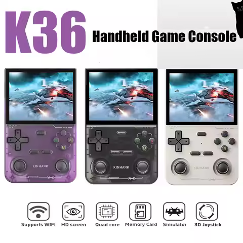 K36 Handheld Game Console64GB 16000+ Mini 3.5-inch IPS Screen Open Source Retro Game Console Support