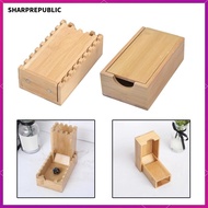 [Sharprepublic] Bamboo Dice Wooden Rolling Case Wood Die Roller Castle Dice Rolling Tray for Tableto