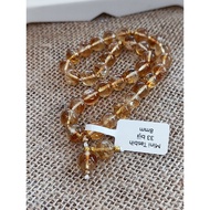 Tasbih batu Citrine Asli