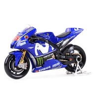 โมเดลมอเตอร์ไซค์ โมเดลรถจักรยานยนต์ Moto GP Racing  YZR M1 เบอร์ 46  เบอร์ 25 2018 รถโมเดลรถจักรยานย