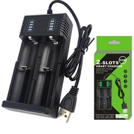 Smart USB Battery Charger for Multiple Sizes For 21700 14500 18500 26650 Lithium