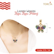 Torcia 375 Pure Gold Butterfly Pendant