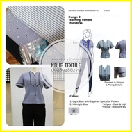 ◸ ۞ ¤ Fabric For Female Deped Teacher Uniform Original and Complete Set