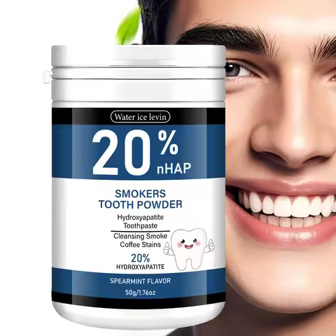 20% Hydroxyapatite Tooth Powder for Smokers, Remove Coffee & Smoke Stains, Gum Care & Fresh Breath S