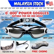 Sun Sports Goggle Swimming With Power Degree Kids Adult Swimming Goggles Gogle Cermin Mata Renang Be