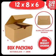 Cardboard 12x8x6 Box A0 Packing Cardboard Box Packaging Box Nails Bolts Spare Parts Medicine Honey Z
