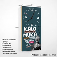 Hard World Motivational Quotes Wall Clock Islamic Wall Clock Living Room Aesthetic Decoration