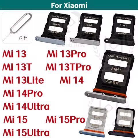 1 Pcs SIM Card Tray For XIAOMI 13 13Pro Mi 13T Mi 13TPro Mi 13Lite Mi 14 Mi 14Pro Mi 14Ultra Mi 15 M