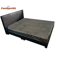 Queen Size bedframe and mattress