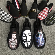 W Winter Fleece Lining Xishan Cloth Shoes Men's Shoes Low-Top Social Spirit Guy Lazy Guy Shoes Slip-