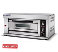 Heavy duty commercial industrial oven, bakery oven, bakery equipment, gas fed model HGO 12, 1 Deck 2