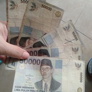uang lama 50.000 supratman 50000 tahun 1999 asli promo diskon