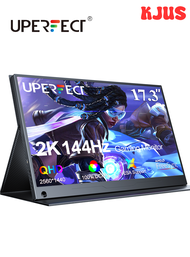 [HKJUS] UPERFECT 2K 144Hz หน้าจอเกมแบบพกพา17.3 "จอแสดงผลมือถือที่มีหน้าจอ2560X1440P IPS HDMI Type C 