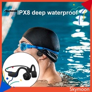 Skym* B21 Wireless Earphone IPX8 Waterproof Bluetooth-compatible 50 Ear Hook Bone Conduction Headphone 32 GB MP3 Music Player for Swimming