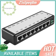 8 Ports Poe Injector Poe Splitter for Cctv Network Poe Camera Power Over Ethernet Ieee802.3Af