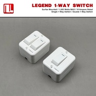 Legend 1-Way Switch Surface Mounted / One Way Switch