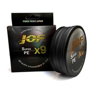 สายพีอี PE JOF รุ่น Super PEX9 สายสีรุ้ง ยาว 100 เมตร/ม้วน High Strength สายพีอีพรีเมี่ยม Form Japan