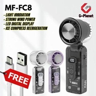High-Speed Handheld FC8 Refrigeration Fan Portable Outdoor Transparent Mecha Fan USB Mini Desktop Tu