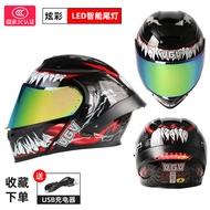 VGV กระจกสองด้านเปิดหน้าพร้อมปีกท้ายขนาดใหญ่และหมวกกันน็อคสำหรับเล่นสเก็ตบอร์ดขับขี่รถจักรยานยนต์ใหม