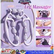 Circular Leg Clamps-360 degree 9 Wheels Muscle Roller Massager for Leg Neck Hand Arm Muscle Relax Ma