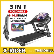 X-RIDER Foldable Treadmill Home Folding Silent Electric Treadmill