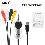 Ezcap170 Video Capture Card Recorder USB 2.0 DVD VHS DVR Camera Video Audio Recording for Windows PC