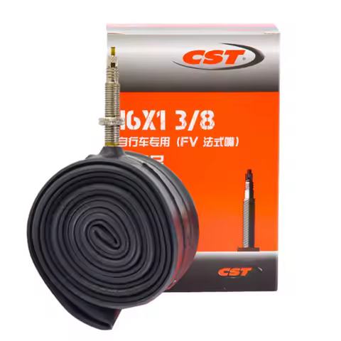 CST 16 inch 16x1 3/8 Bicycle Inner Tube for 349 Wheelset Folding Road Bike FV/SV 32/48/60mm Valve Bi